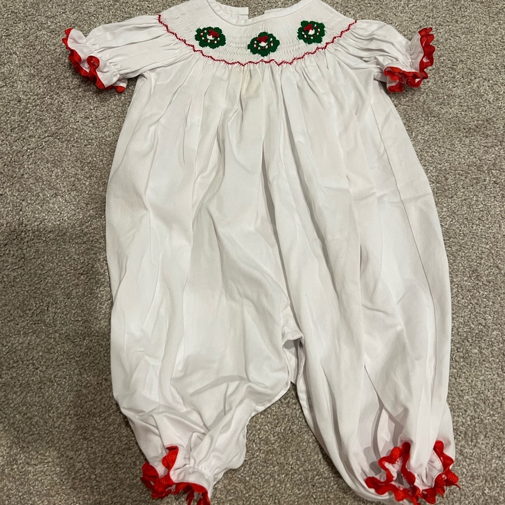 Stitchy Fish 3m Christmas romper